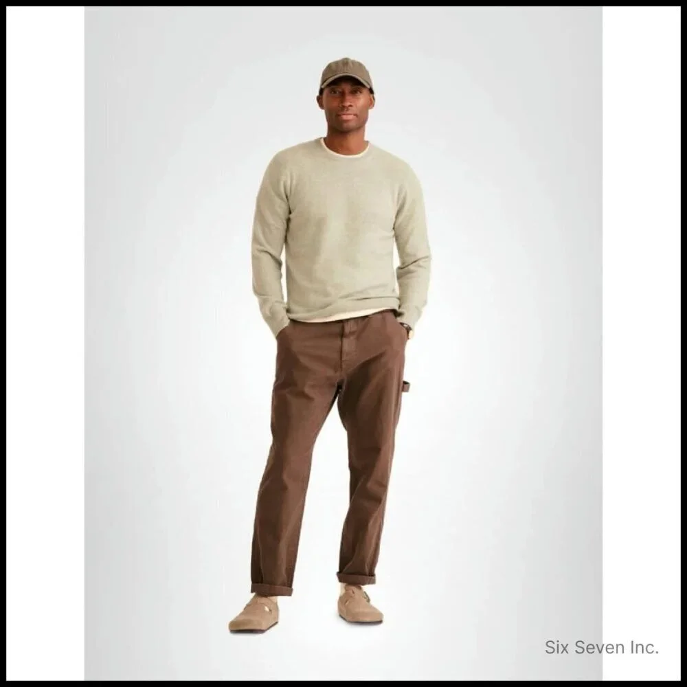 Classic Cashmere Crewneck Sweater Elegant Minimal Chic Timeless Pullover